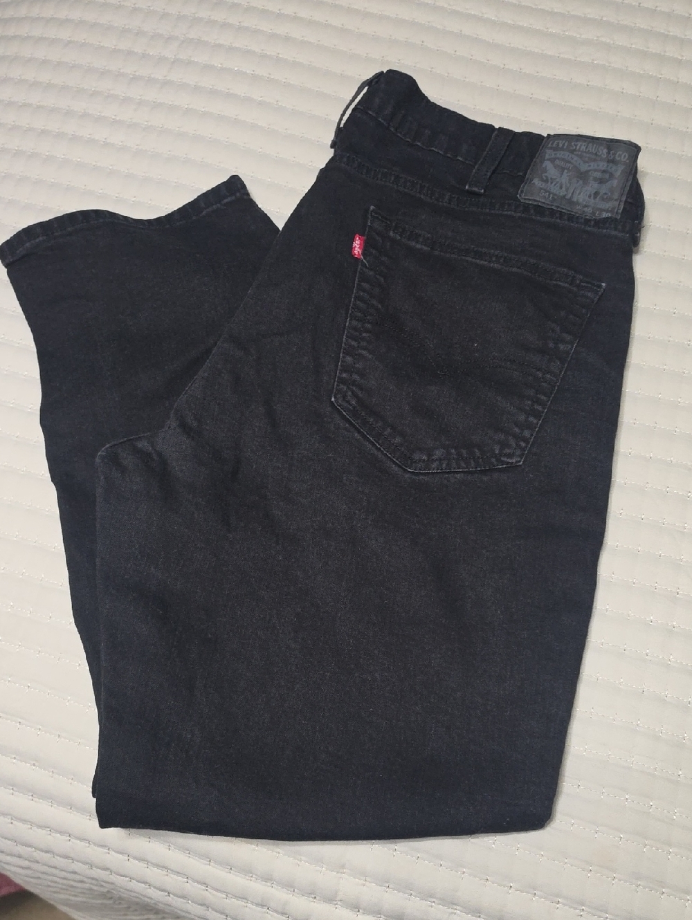 Levi's Black Jeans with Red Tab Detail